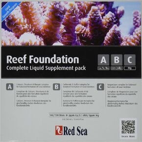 Red Sea Reef Foundation Liquid Starter Kit, 3 by 250ml, 3-Pack