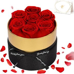 YEEBAY 27-Piece Preserved Roses in a Box for Mom, Grandma, Wife, Flower Roses Gifts for Women,Sister, Fresh Eternal Roses for Mother, Her