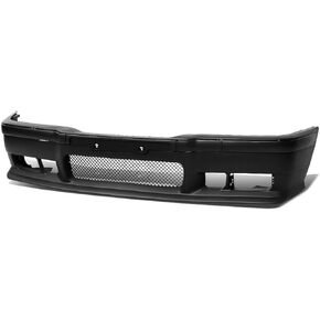 DNA Motoring FBP-FL-002 Polypropylene ABS Front Bumper+Fog Light (M5 Style) [For 96-03 BMW E39], Black