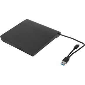 Yosoo Health Gear External Drive Type A Type C USB3.0 USB2.0 5Gbps Laptop Optical Drive Enclosure for 12.7mm/9.5mm SATA Drive