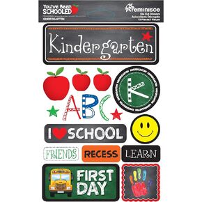 Reminisce BEEN SCHOOLED STCKRS KINDERGART, us:one size, Kindergarten