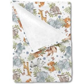 HawSkgFub Highland Cow Boho Cactus Sun Baby Blanket Boy Girl Gift Neutral, Western Hyland Cattle Flannel Fleece Nursery Bed Blankets, Soft Lightweight Newborn Infant Toddler Kids Crib Bedding 30 x 40