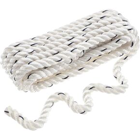 Seachoice 47501 Premium 3-Strand Twisted Nylon Dock Line with Tracer