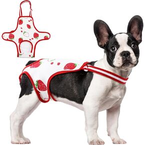 Dog Diaper Suspenders, Washable Dog Period Panties, Cute Cartoon Small Dog Diapers Female Male Dogs Underwear, Reusable Dog Sanitary Clothes with Adjustable Strap, Escape Proof Doggie Puppy Diapers