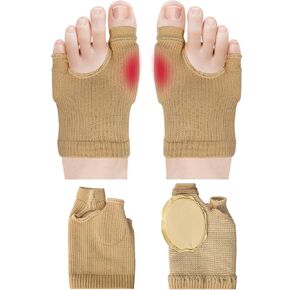 FWUNYVN Bunion Corrector Relief Sleeve,Union Relief Protector Guards for the Thumb and Little Toe, Orthopedic Brace Big Toe Alignment,Hallux Valgus Relief (Small)