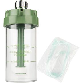 زجاجة فقاعات مرطبة بالأكسجين من أوكسيميد، رطوبة للعلاج بالأكسجين وقطعة واحدة من قنية الأكسجين الناعمة in Kuwait