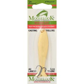 Mooselook 140-01 Medium Wobbler, 3-1/8-Inch, 1/4-Ounce, 24K Gold