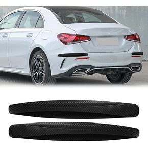 Car Bumper Guard Universal Rubber Bumper Protector Front/Rear Bumper Guard Bumper Bully Bumper Protector Anti Collision Anti Scratch Car Bumper Guard Strip (2pc Black)