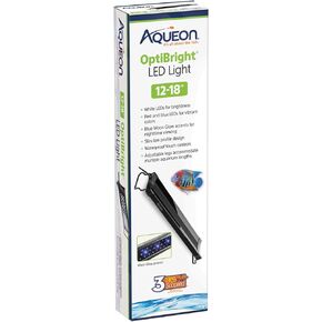 Aqueon OptiBright LED Lighting System, 12" - 18", White, Aquarium Lamp