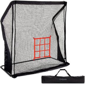 GoSports 7 ft x 7 ft ELITE Baseball & Softball Practice Hitting and Pitching Net with Steel Frame