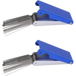 2Pcs Blue Needle File Set Luthier Sperrins Guitar Nut Slotting File Saw Rods Slot Filing Set Needle File Set Replacement Tools Tip Cleaner Files Guitar Tools, Guitar and Bass Accessories