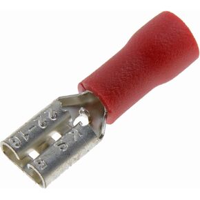 Dorman 86425 22-18 Gauge Female Disconnect, .187 In., Red, 20 Pack