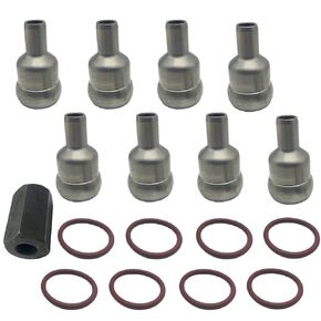 High Pressure Oil Rail Leak Repair Seal Kit With Tool O-Rings Fuel Injector O-ring kit Replacement for Ford 6.0 6.0L Powerstroke 2004 2005 2006 2007 2008 2009 2010