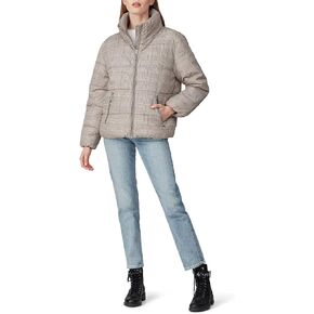 Slate & Willow Rent The Runway Pre-Loved Plaid Tartan Puffer Coat