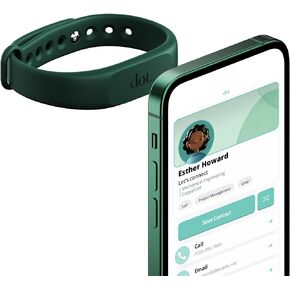 dot. Band - Digital Business Card Wristband - Tap to Share NFC - iPhone & Android (Black)