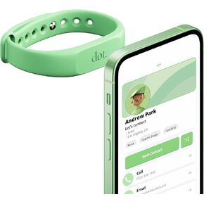 نقطة. Band - سوار معصم لبطاقة العمل الرقمية - اضغط لمشاركة NFC - iPhone وAndroid (أسود) in Kuwait