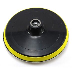 6 inches Backing Plate for Polishing Buffering Soft Wool with Hook and Loop Pad - 5/8 inch TPI Spindle