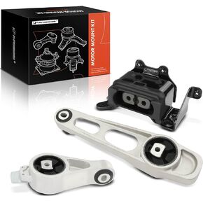 A-Premium 3PCS Engine Motor Mount and Transmission Mount Kit Compatible with Chrysler PT Cruiser 2001-2002 2.4L, Automatic Transmission, Naturally Aspirated, Replace# 4668193AB