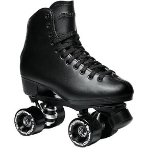 Sure-Grip Malibu Unisex Roller Skates | Stylish and Durable Vegan Leather Upper | Equipped with Sturdy Aluminum Trucks and ABEC 3 Bearings - Wheels Featuring an 88a Hardness Rating, Made in USA