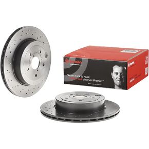 Brembo 09.C829.11 UV Coated Pillar Vented drilled Brake Rotor SUBARU OE# 26700VA010