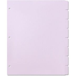 MultiBey A4 Dividers Plastic 3-Ring Binder Dividers, Sturdy 3 Hole 8-Tab Dividers Inserts for Journal, Loose Leaf Planner Office, School and Home Supplies (Tobacco Green)