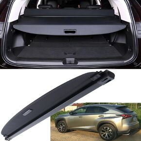 MUCO New Cargo Cover for 2015 16 17 18 19 2021 L-exus NX200t 300h Retractable Black Rear Trunk Shade Luggage Security Cover-Retractable Trunk Cover