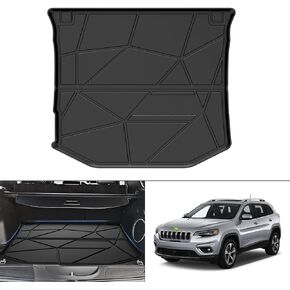 T TGBROS Cargo Mat Custom Fit for 2011-2020 Jeep Grand Cherokee(NOT for Jeep Cherokee & Grand Cherokee L) Accessories All Weather Cargo Liner Rear Trunk Liner Black Non-Slip