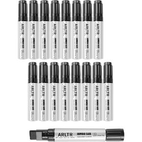 Permanent Markers Jumbo, 15mm Wide Tip Set of 8 Large Permanent Marker Pens for Tagging, Signs, Outdoor Paintings and Calligraphy