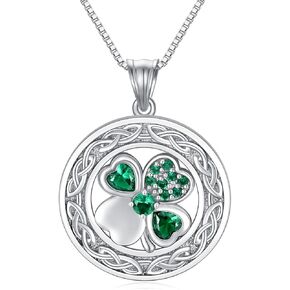 Wiccan Jewelry Sterling Silver Irish Jewelry Witches Knot/Pentagram/Scottish Thistle/Star of David/Eye of Horus/Raven Witch Protection Pendant Viking Jewelry Gifts for Women in Kuwait