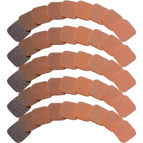 54 PCS 2 x 2 Inch Hand Sanding Pads - Soft Touch Sanding Pads from 320 to 3500 Grit - Ideal for Polishing Woods, Acrylics and Solid Surface