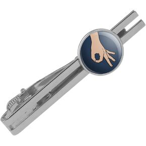 The Circle Game Round Tie Bar Clip Clasp Tack Silver Color Plated