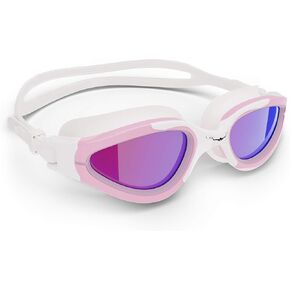 AqtivAqua Swimming Goggles, PDX Wide View Swim Goggles for Adult Men Women, Anti Fog No Leaking