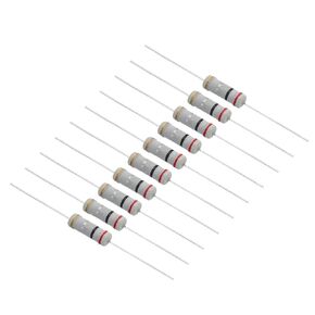 PATIKIL 3Watt 0.2 Ohm Carbon Film Resistor, 30 Pcs 5% Tolerance Resistors Axial Lead Colored Ring for DIY Projects and Experiments