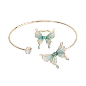 To my mom Butterfly Bracelets for Women Adjustable Butterfly Ring for Teen Girls,Mother's Day Gift