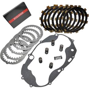 Clutch Kit Friction Plates & Heavy Duty Springs Gasket Compatible for Yamaha Banshee 350 YFZ 350 1987-2006