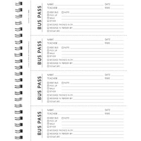 Hammond & Stephens Carbonless Bus Pass Book, Pack of 200, 8-1/2 x 11 inches