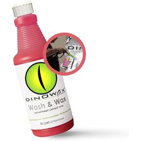 Dinowax - Wash and Wax, Car Wash Concentrate, Car Detailing Shampoo With Ph Balance and 20% Concentration, Clean Collection, Cherry Pie Scent (32 oz)