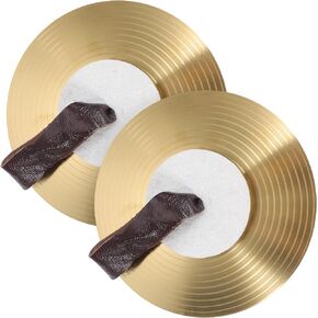 Milisten 1 Pair Cymbals Small Musical Instrument for Performance Kids Musical Instrument Performance cymbal Small Hand Performance Instruments Hand Musical Instrument Alloy Portable Child