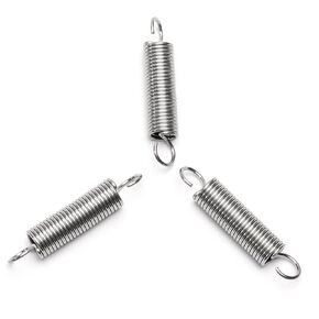 MroMax Extended Compressed Spring Wire Diameter 0.05 inches, OD 0.39 inches, Free Length 1.97 inches Stainless Steel Tension Spring 3pcs