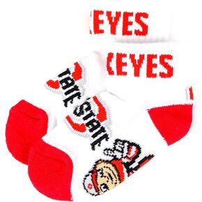 NCAA Ohio State Buckeyes Youth Footie Socks