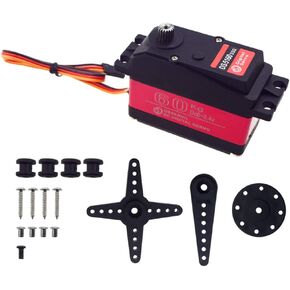 ZOSKAY Waterproof Baja servo 60kg DS5160 SSG HV Digital Servo for 1/5 Redcat HPI Baja 5B SS RC Car Compatible SAVOX-0236 LOSI XL 5T(Angle 180)