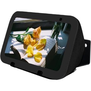 shinar Metal Wall Mount ONLY for Echo Show 5 3rd Gen Wall Bracket Wall Stand for Show 5 with Wiremanagement with Accessories Bracket Shelf (Black)