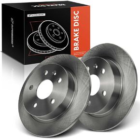 A-Premium 11.50 inch (292mm) Rear Solid Disc Brake Rotors Compatible with Select Chevy, Buick and Saab Models - Malibu, Malibu Limited, Regal, LaCrosse, 9-5, w/Brake Code J60, 2-PC Set