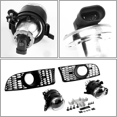 DNA Motoring FBP-FL-002 Polypropylene ABS Front Bumper+Fog Light (M5 Style) [For 96-03 BMW E39], Black in Kuwait