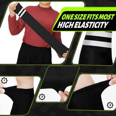 Geyoga 4 Pairs Arm Sleeves for Men Women Reflective UV Arm Sleeves Cooling Protection Arm Sleeves Cover in Saudi Arabia