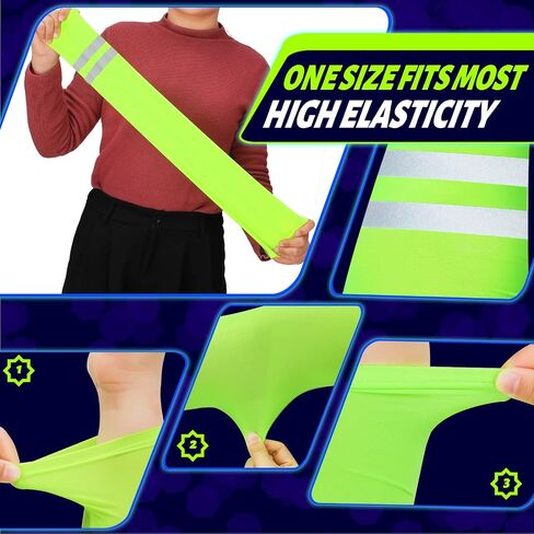 Geyoga 4 Pairs Arm Sleeves for Men Women Reflective UV Arm Sleeves Cooling Protection Arm Sleeves Cover in Saudi Arabia