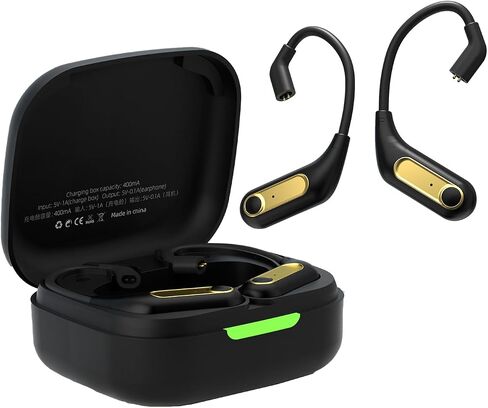 KZ AZ15 Bluetooth IEM QDC 5.2 خطاف أذن محول بلوتوث لاسلكي مع حقيبة شحن، عمر بطارية طويل لـ ZSN/ZSN PRO/ZSN PRO X/ZS10 PRO/ZS10 PRO X/EDX PRO/AS16/AS16 PRO/AS24/DQS/C10 in Kuwait