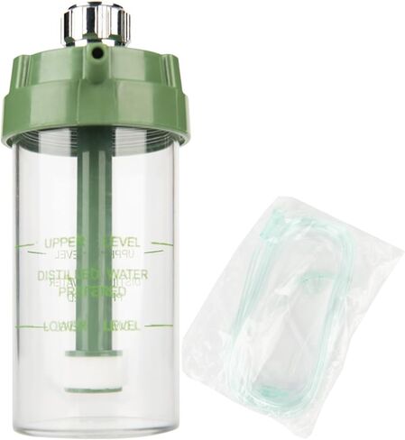 زجاجة فقاعات مرطبة بالأكسجين من أوكسيميد، رطوبة للعلاج بالأكسجين وقطعة واحدة من قنية الأكسجين الناعمة in Kuwait