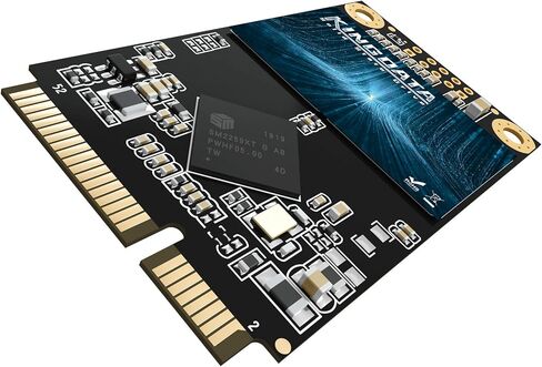 mSATA SSD 128GB 3D NAND TLC SATA III 6 جيجابت/ثانية، mSATA (30x50.9 ملم) محرك الحالة الصلبة الداخلي - متوافق مع الكمبيوتر المحمول المكتبي - (MSATA 128GB) in Kuwait