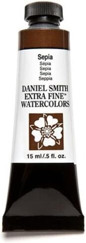 Daniel Smith Extra Fine Watercolor 15ml Paint Tube, Sepia (284600103), 0.5 Fl Oz (Pack of 1) in Saudi Arabia
